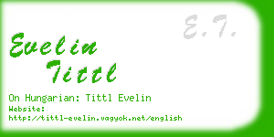 evelin tittl business card